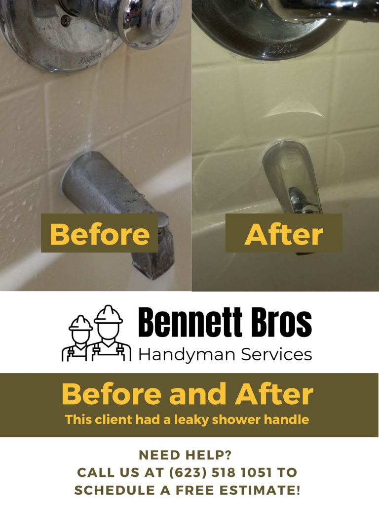 leaky-shower-handle-bennett-bros-handyman-services